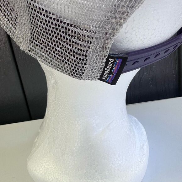 Patagonia Hat P6 Trucker Cap purple Mesh Snapback Adjustable - Picture 4 of 5